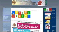 Desktop Screenshot of comunediloria.tv.it