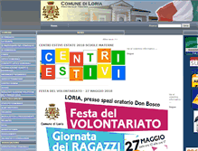 Tablet Screenshot of comunediloria.tv.it